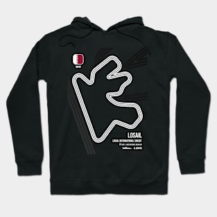 Losail Race Track (B&W) Hoodie